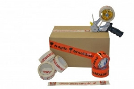 Breekbaar Tape Oranje 48mm x 66mtr